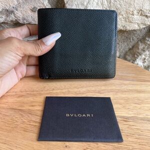BVLGARI Leather Bifold Wallet